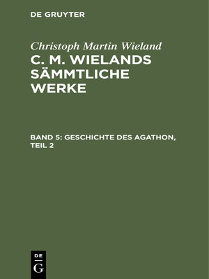 cover image of Geschichte des Agathon, Teil 2